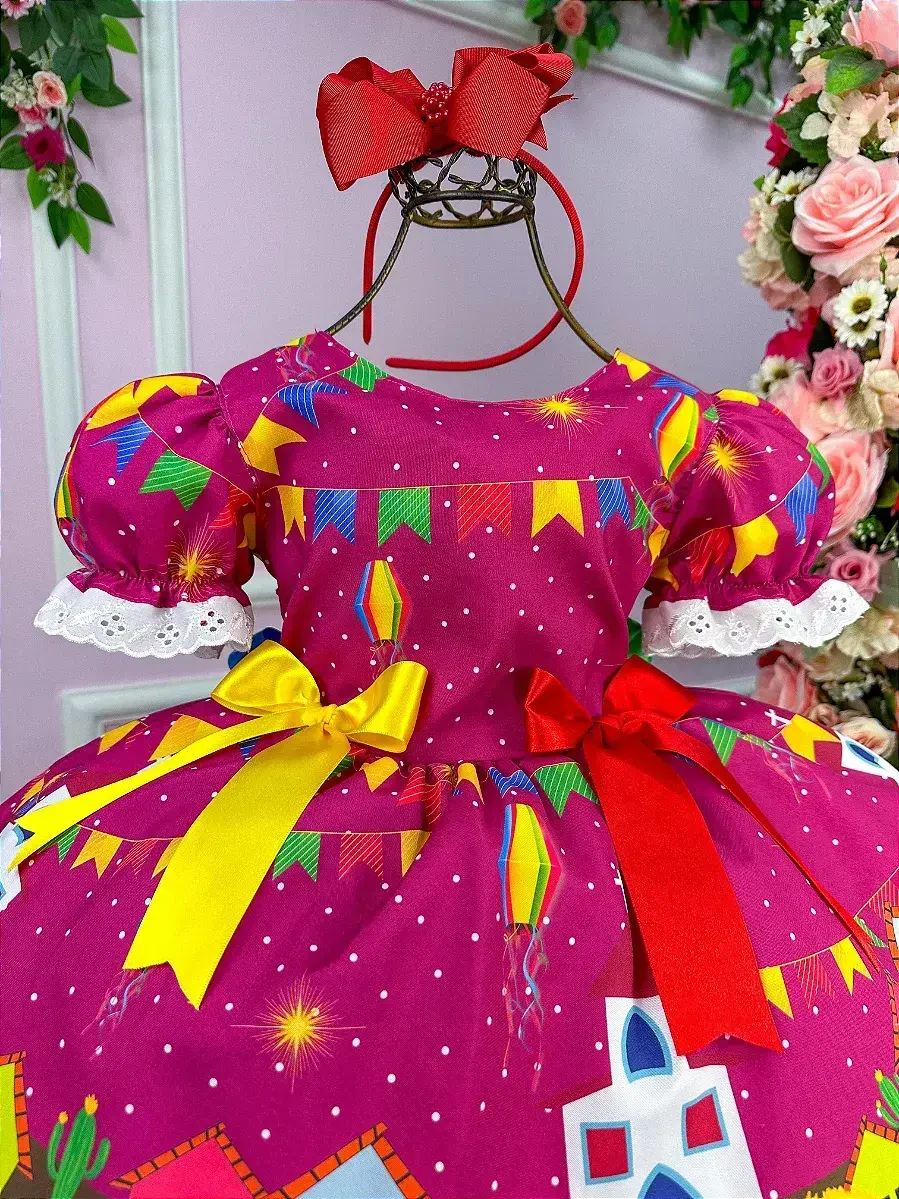 Vestido junino roça feliz festa, foto 6