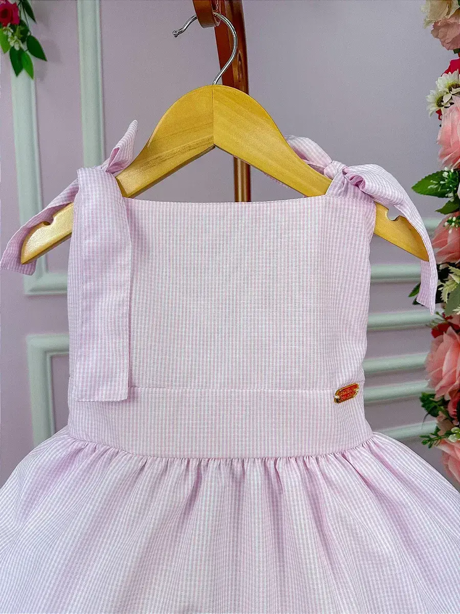 Vestido amelia xadrez rosa, foto 2