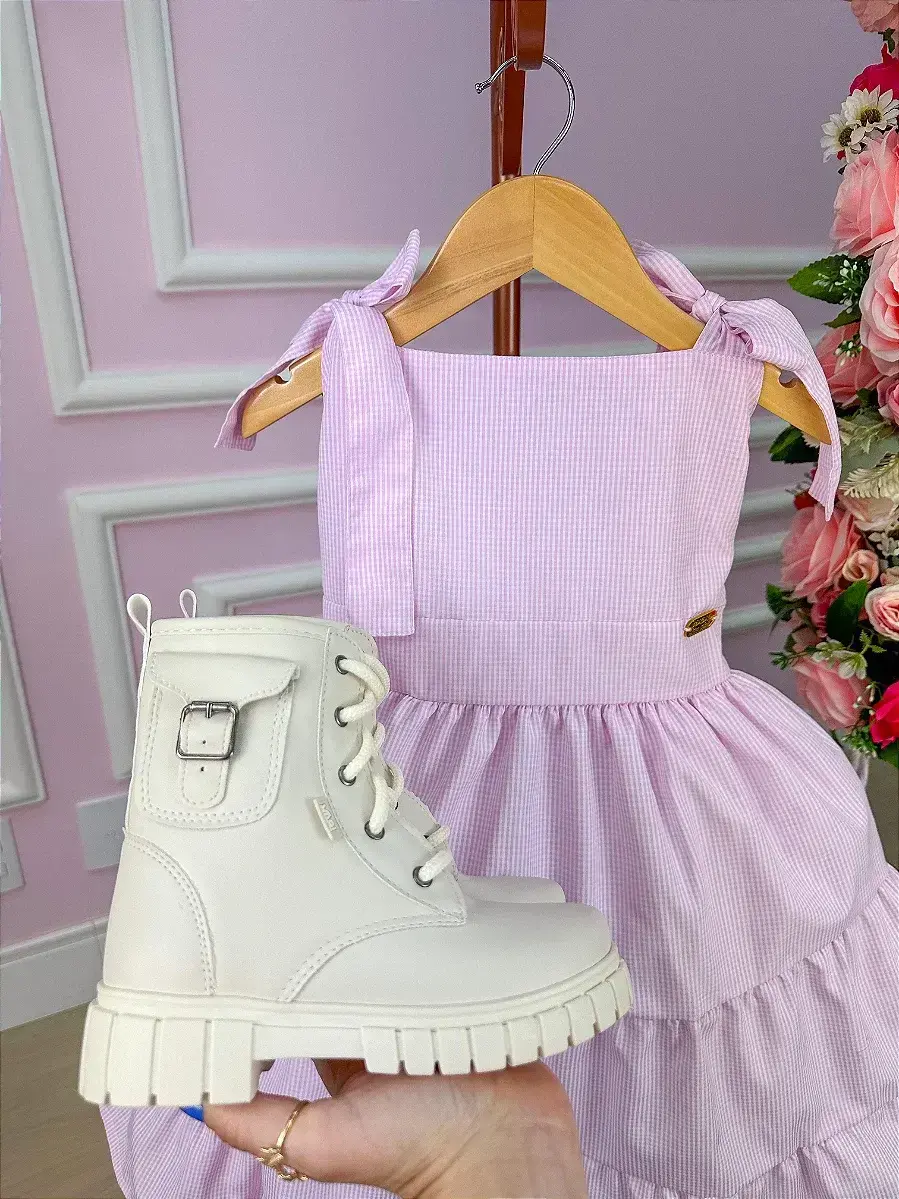 Vestido amelia xadrez rosa, foto 4
