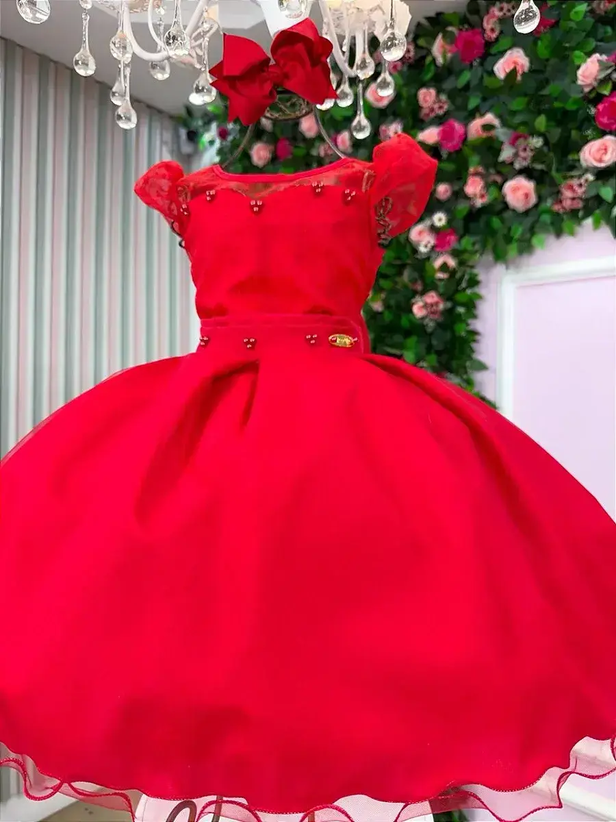 Vestido isabela vermelho, foto 5