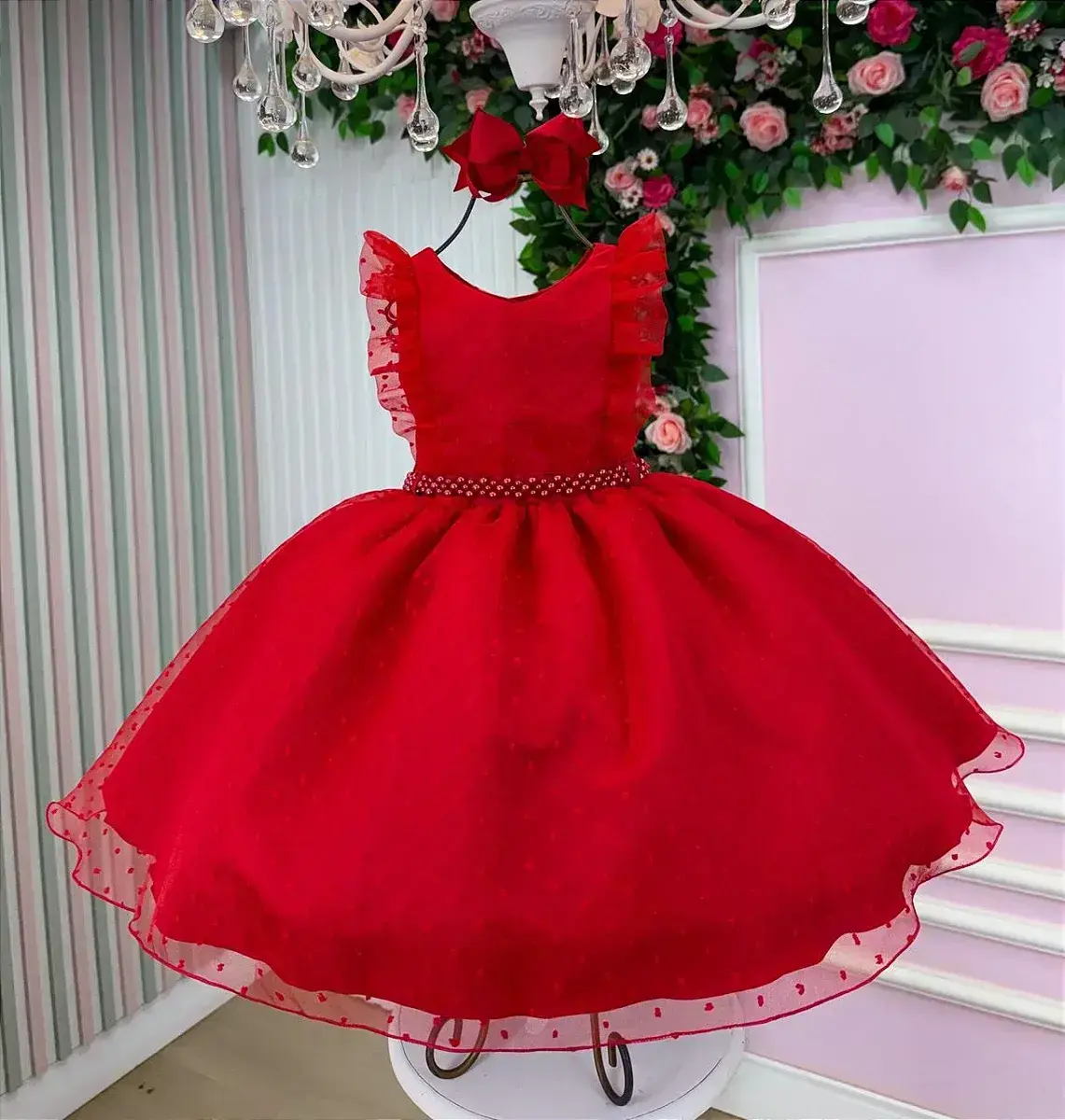 Vestido ana julia vermelho