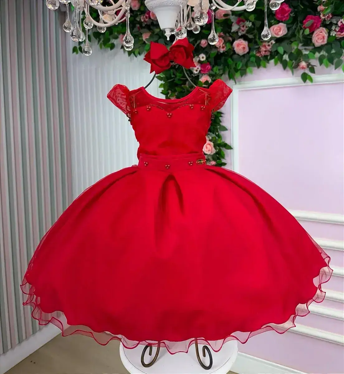 Vestido isabela vermelho, foto 4