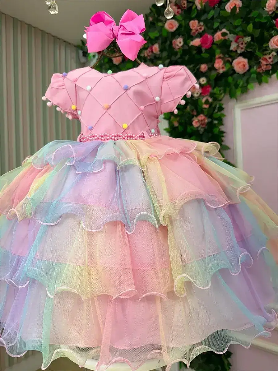 Vestido arco iris aurora candy, foto 7