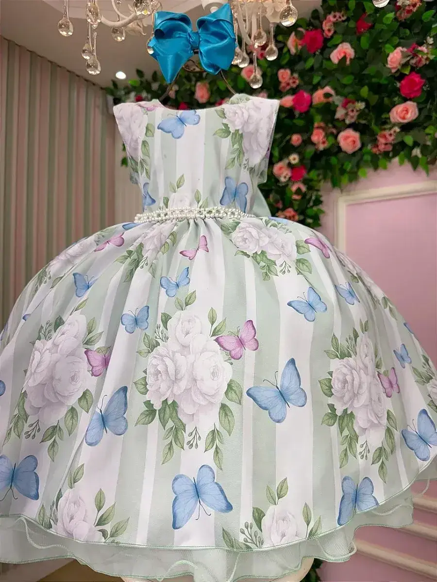 Vestido jardim florido melinda verde claro, foto 2