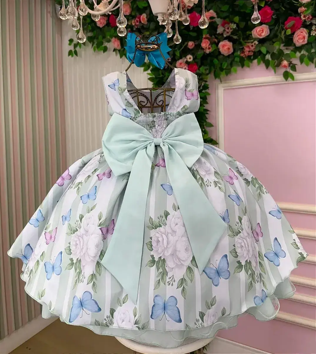 Vestido jardim florido melinda verde claro, foto 5
