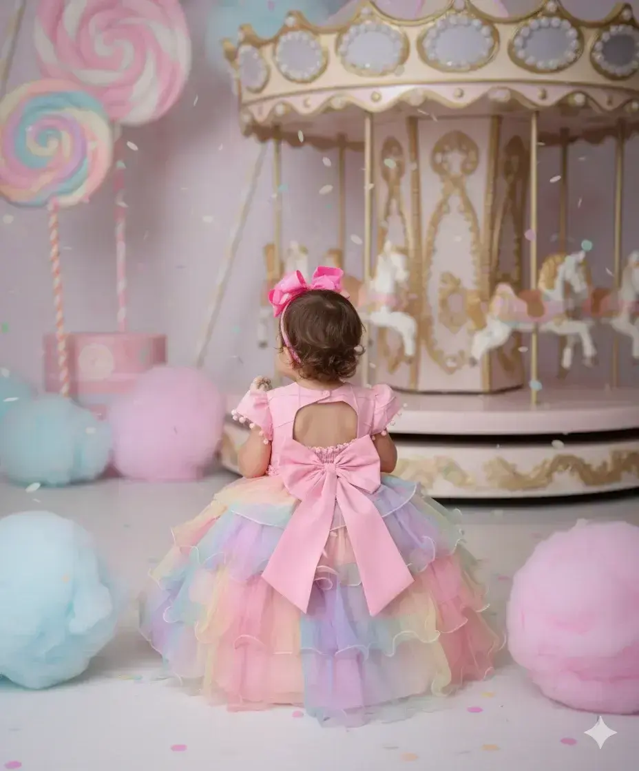 Vestido arco iris aurora candy, foto 4