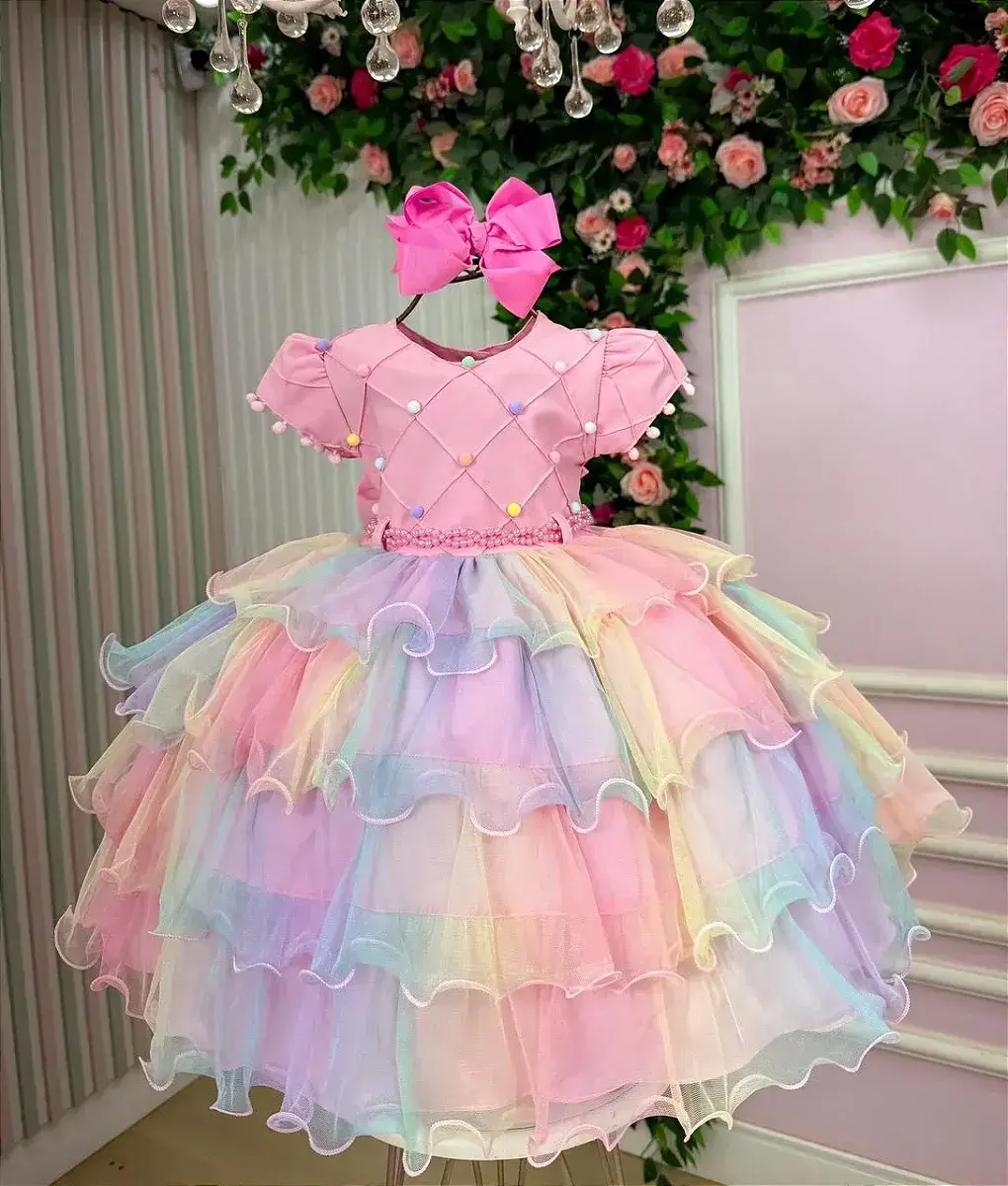 Vestido arco iris aurora candy, foto 5