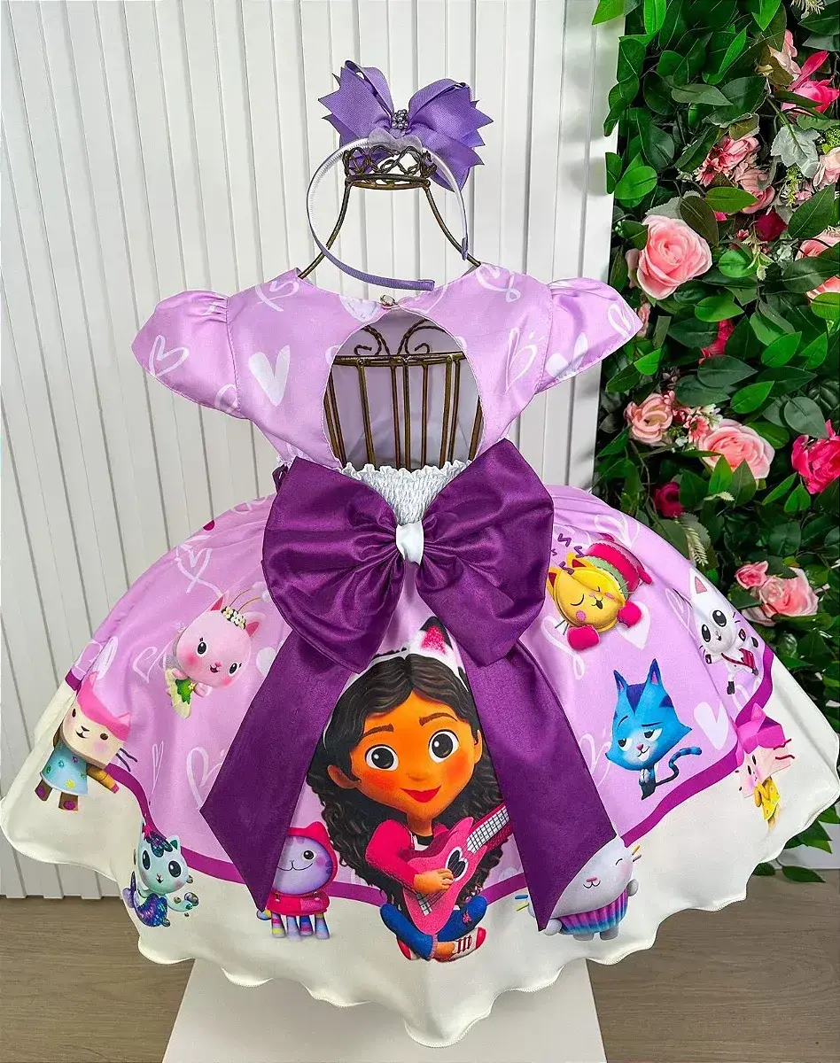 Vestido festa a casa magica da gabby, foto 3